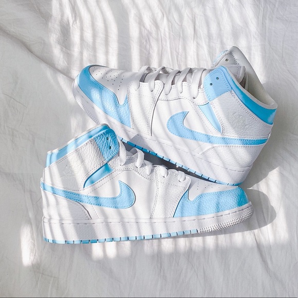 Nike custom air jordan 1 mid sneakers - Picture 4 of 4